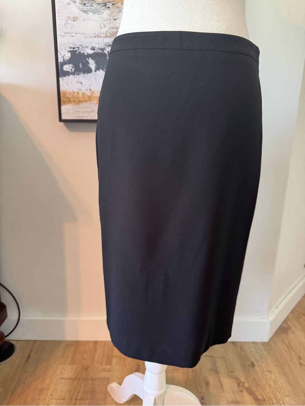BCBGMaxAzria Black Fitted Pencil Skirt, with back slits